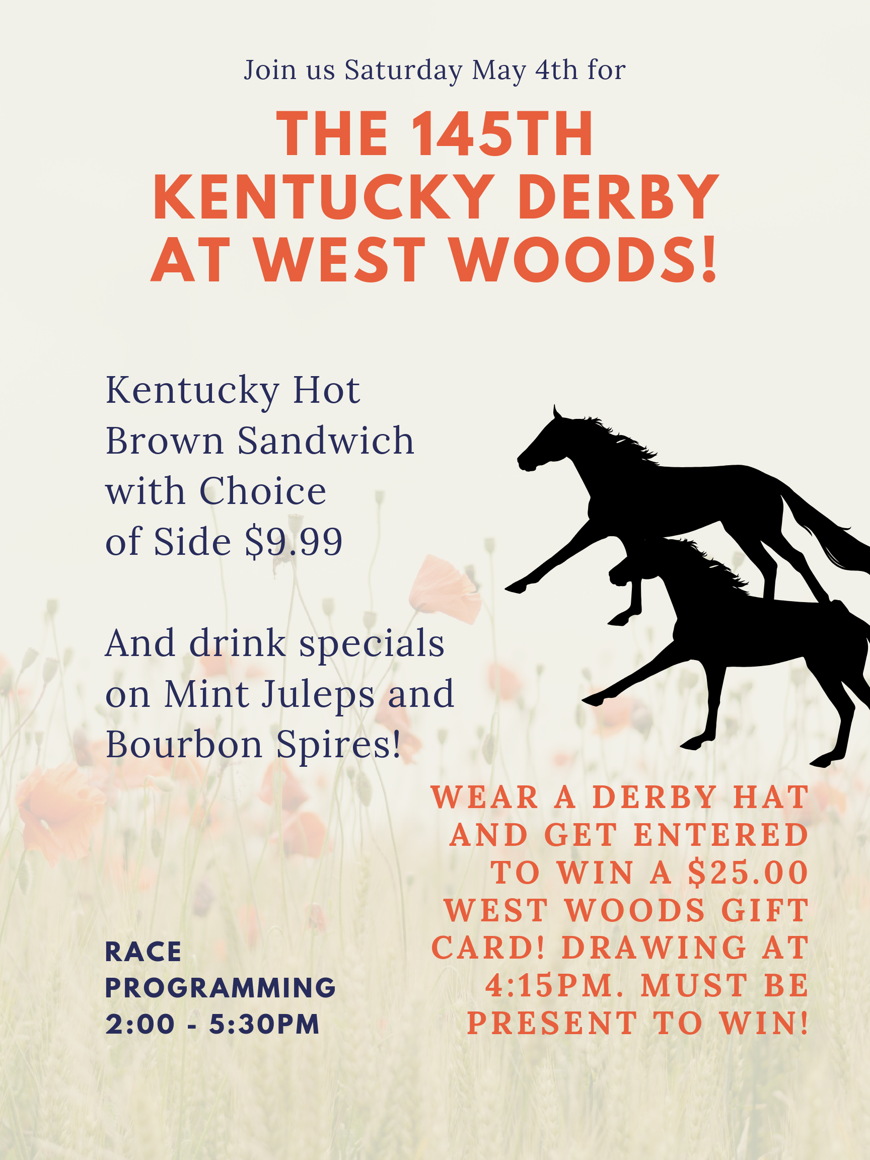 the 145th Kentucky derby at west woods